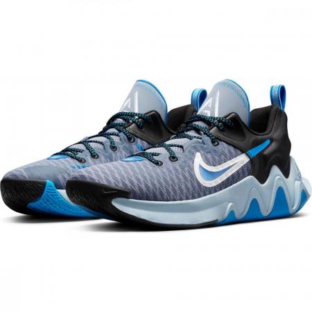 Tênis Nike Giannis Immortality - Cinza+Azul / Preto